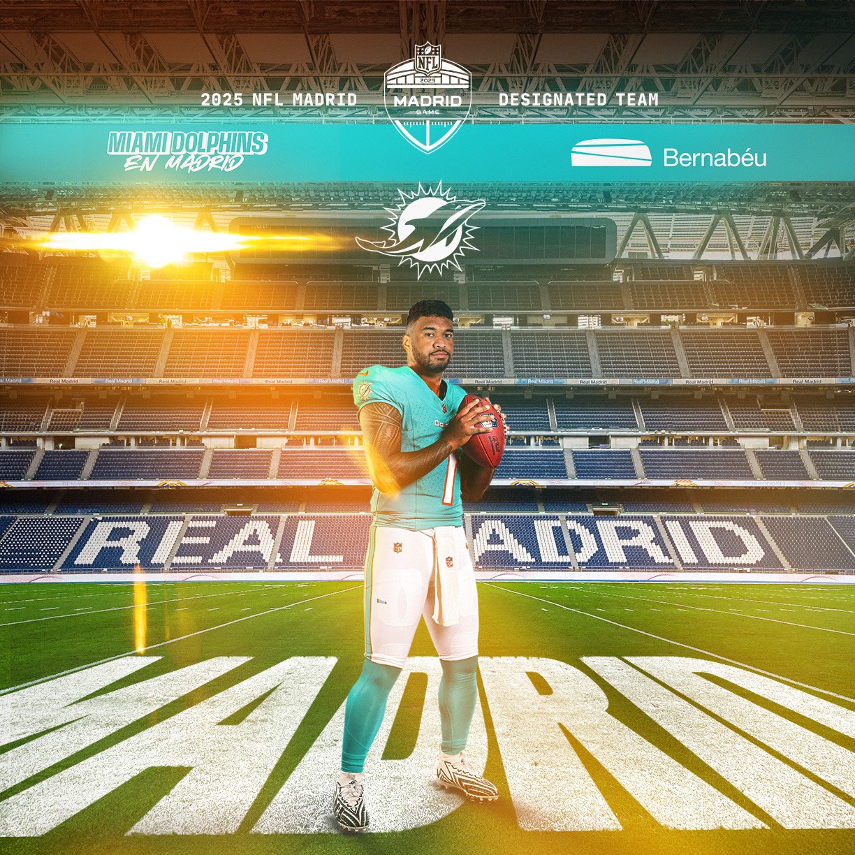 Miami Dolphins jugarán en el Estadio Santiago Bernabéu