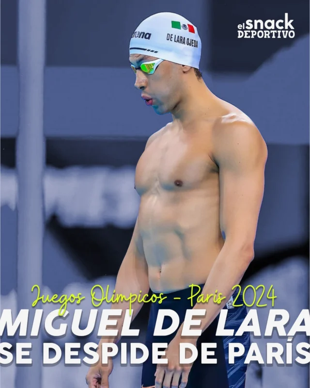 🏊‍♂️Miguel de Lara se despide en semifinales🇲🇽

Tras 20 años, Miguel de Lara regresó a México a una semifinal olímpica, luego de acceder a la prueba de los 200m pecho en la piscina donde finalizó en el 8º puesto de su heat, y 16 general, con un tiempo de 2:11.28 min. El último en hacerlo fue Juan José Veloz en Atenas 2004.

Orgullosos de Miguel de Lara 🙌🏻

#Paris2024 #juegosolímpicos #olympics | @cmteolimpicomex