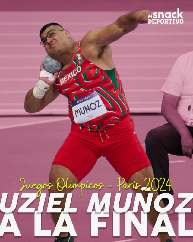 🔥¡Uziel Muñoz a la final olímpica! 🚀🏅

Con un impresionante lanzamiento de 21.22m en su tercer intento, Uziel Muñoz se clasifica a la final de impulso de bala en #Paris2024 . Este sábado, buscará llevarse una medalla para México. ¡Vengaaa, Uziel! 🙌🏻

#juegosolímpicos  #olympics | @cmteolimpicomex