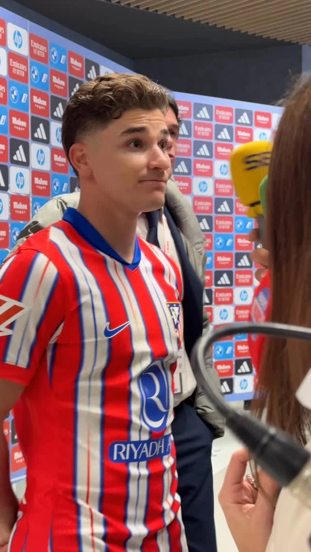 👀 Esto es lo que dijo Julián Álvarez después de su gol en el #derbi madrileño ⚽️ #AtleticodeMadrid #RealMadrid #laliga